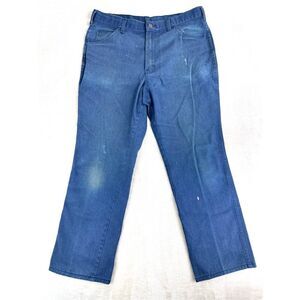Vintage BIG MAC Jeans Mens 34x29 Blue‎ Distressed 90s Workpant USA (Tag 36x30)